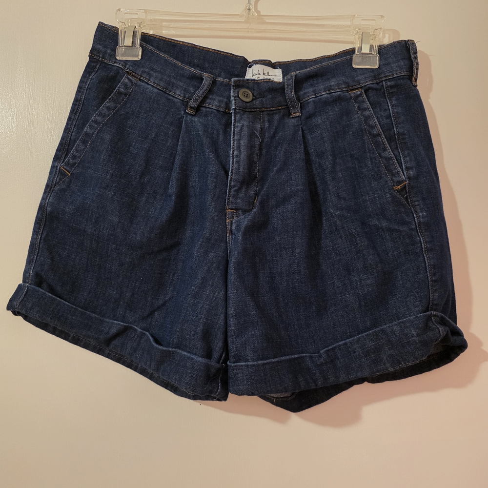 Dark Blue Denim Women's Shorts